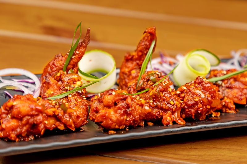 Honey Gold Wings — Sweet and sticky wing snob favorite